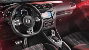 2012 Volkswagen Golf GTI cabriolet tartan interior