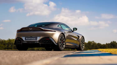 Aston Martin Vantage - silver static rear