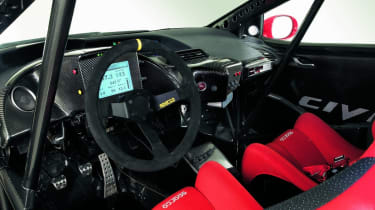 Interior of the new Honda Civic Type-R motorsport kit