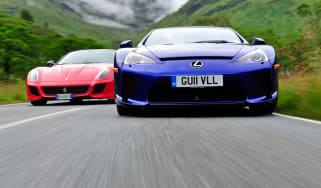 Ferrari 599 GTO v Lexus LFA
