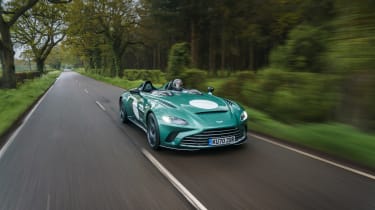 Aston Martin V12 Speedster review – front tracking