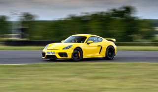 Porsche 718 Cayman GT4 cornering