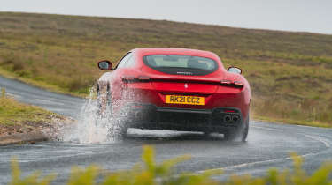 Ferrari Roma rear driving
