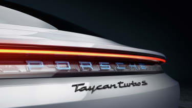 Taycan Turbo S badge