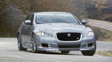 New Jaguar XJR supercharged sports saloon silver