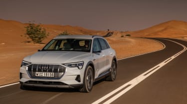 Audi e-tron 2019 on road