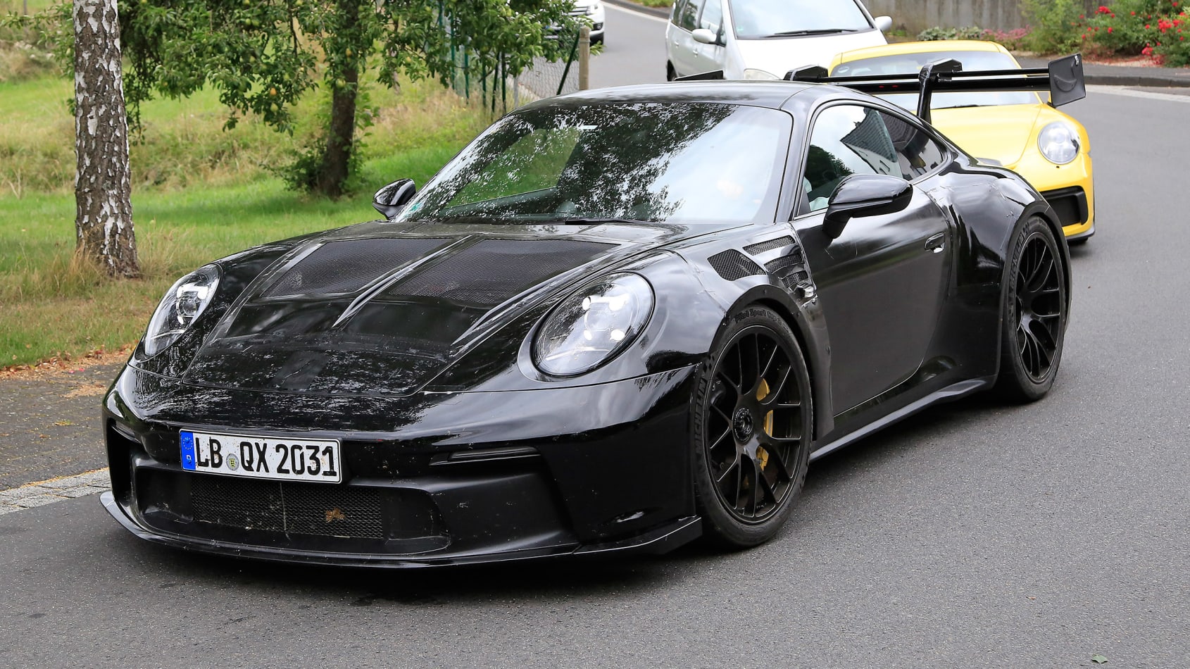 New 992 Porsche 911 GT3 RS spied for the first time - pictures | evo