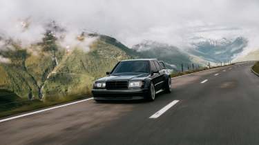 HWA Evo Mercedes 190E restomod front