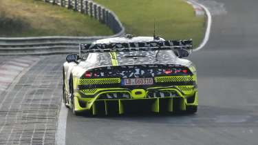 Mercedes-AMG GT Black Series spy shots wing