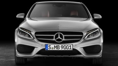 Mercedes C-class silver front