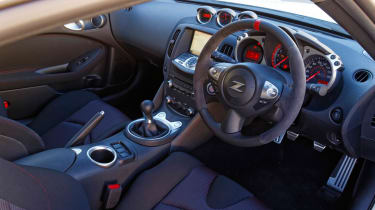 Nissan 370Z Nismo tuned coupe interior dashboard