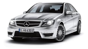 Mercedes-Benz C-class C63 AMG saloon silver