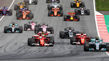 Formula One Round 9 AUT - grid