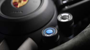 Porsche Taycan E-Shift steering wheel