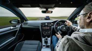 VRS Golf R white – interior driving