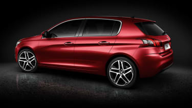 New 2013 Peugeot 308 red rear