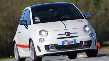 Abarth 595 50th Anniversary red and white front
