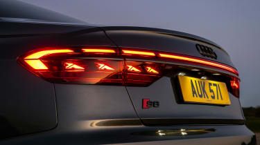 Audi S8 UK drive – rear lights