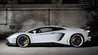 Novitec Lamborghini Aventador white side profile