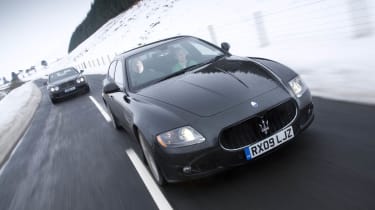 Aston Martin Rapide v Porsche Panamera Turbo v Maserati Quattroporte GT S v Bentley Flying Spur Speed