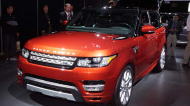 2014 Range Rover Sport preview video red front view