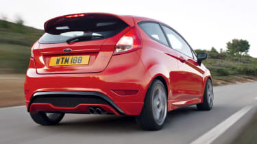 2013 Ford Fiesta ST red rear view