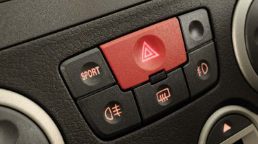 Fiat Panda 100HP sport button