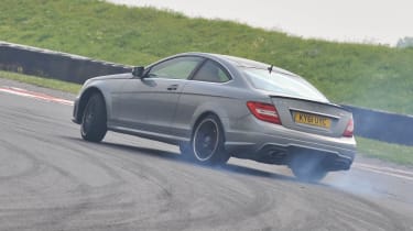 Mercedes-Benz C63 AMG Coupe on track