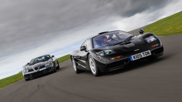 McLaren F1 vs Mercedes SLR McLaren - front header