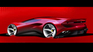 Ferrari SP48 – rear sketch