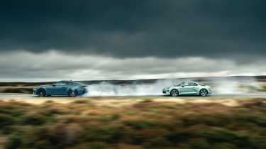 BMW M2 v Porsche Boxster GTS v Lotus Emira v Alpine A110 v Ford Mustang