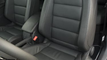 VW Golf R black leather interior