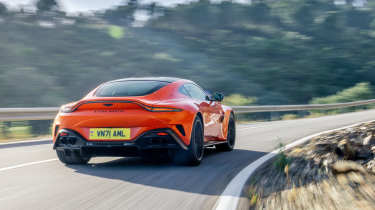 Aston Martin Vantage 2024 road rear