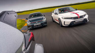 Golf GTI v GR Yaris Aero v Civic Type R