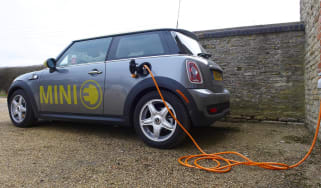 Mini E electric charging up