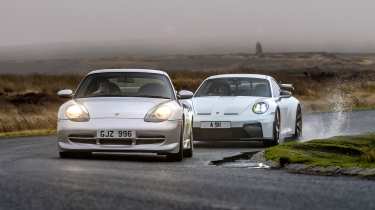 Old v new Porsche 911 GT3s