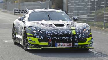 Mercedes-AMG GT Black Series spy shots nose
