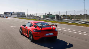 Porsche 718 Cayman GT4 RS – rear tracking high