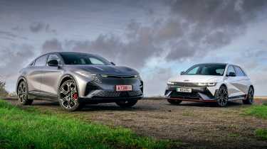 Alpine A390 and Hyundai Ioniq 5 N