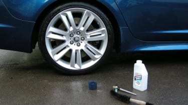 Jaguar XFR long term wheel cleaning