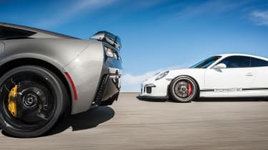 Porsche 911 GT3 and Corvette Z06