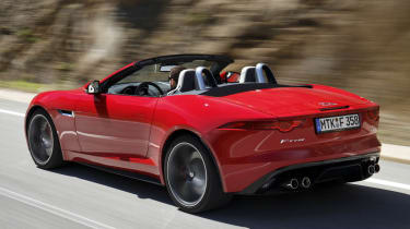 2013 Jaguar F-type V8 S red rear
