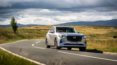Mazda CX-60 2022 review – front cornering