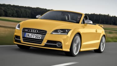Audi TTS Competition Roadster yellow front