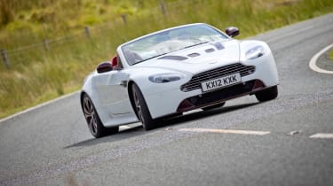 Aston Martin V12 Vantage Roadster sliding drift