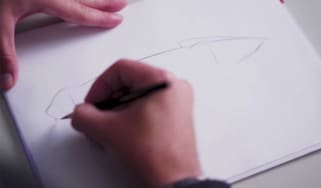 Mercedes EQSilver Arrow teaser - sketch2