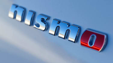 Nissan 370Z Nismo tuned coupe badge