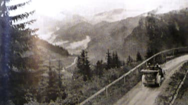 Climbing a typical Alpine pass
