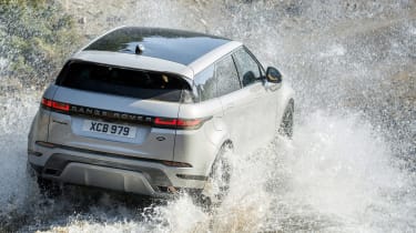 2019 Range Rover Evoque silver - off road