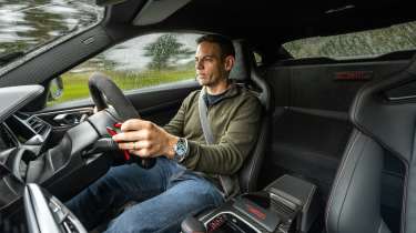 BMW M4 CSL interior driving